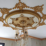DGM23-A Gold Palace Ceiling Corner Motif 27×18 cm image 1