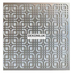 DMKP60-G Moderna Silver PVC Ceiling Panel 60×60 cm image 3