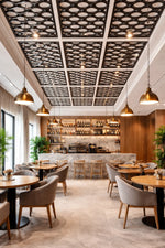 DDKP60-S Drop Black PVC Ceiling Panel 57*57cm image 1