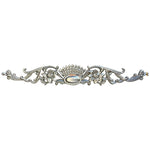 DGM35-G Silver Small Door Crown 34.5×5 cm image 0