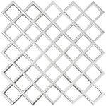 DGM28-G Diamond Patterned Silver Ceiling and Wall Panel 50 cm image 0