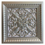 DKP60-G Avantgarde Silver PVC Ceiling Panel 60×60 cm image 0