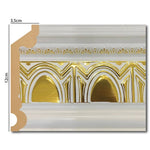 DA120-BA White Gold Audy Cornice 12cm image 0