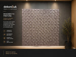 Brown Convexed Square Acoustic Wall Panel HS-006 image 2