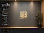 Light brown Convexed Square Acoustic Wall Panel HS-005 image 1