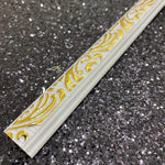 DS20-BA Ivy White Gold Wall and Ceiling Molding 2cm image 1