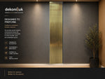 Textured Brushed Gold Finish Acoustic Panel HS-047 image 1