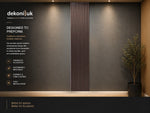 Engraved brushed bronze and Brown Acoustic Panel HS-049 image 1