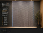 Dark Brown Wave Design Acoustic Panel HS-018 image 2