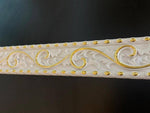 DGM16-BA White with Gold Embossed Border 8.5×102.5 cm image 2