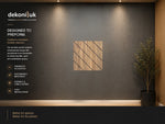 Diagonal Slatted Acoustic Wall Panel PET-004 image 1