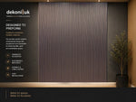 Engraved brushed bronze and Brown Acoustic Panel HS-049 image 2