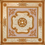 DK120-A Gold Square Palace Ceiling 120×120 cm image 0