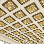 DKP60-A Avantgarde Gold PVC Ceiling Panel 60×60 cm image 3