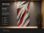 White & Red Marble PVC Panel PVC-01 image 0
