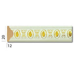 DA20-BA Audy White Gold Wall and Ceiling Lath 2cm image 0
