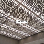 DMKP60-G Moderna Silver PVC Ceiling Panel 60×60 cm image 1