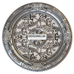 DO90-G Silver Oval Palace Ceiling 90cm image 0
