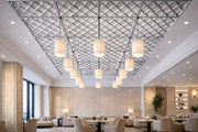 DGM28-G Diamond Patterned Silver Ceiling and Wall Panel 50 cm image 1