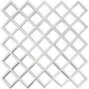 DGM28-G Diamond Patterned Silver Ceiling and Wall Panel 50 cm image 0