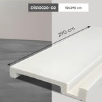 DIS10020-D2 Istanbul Paintable Baseboard with LED 10 cm image 8