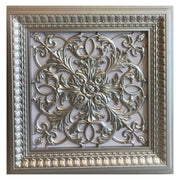 DKP60-G Avantgarde Silver PVC Ceiling Panel 60×60 cm image 0