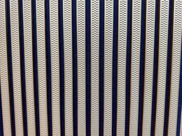 Embossed Gold Ribbed Slat Acoustic Panel HS-050 image 0