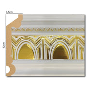DA120-BA White Gold Audy Cornice 12cm image 0