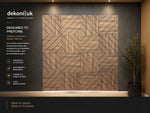 Diagonal Slatted Acoustic Wall Panel PET-004 image 2