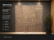 Diagonal Slatted Acoustic Wall Panel PET-004 image 2