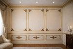 DGM23-E Antique Palace Ceiling Corner Motif 27×18 cm image 1