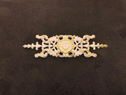 DGM55-BA White with Gold Motif 8.5×30 cm image 1