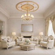 DO150-A Gold Oval Palace Ceiling 150 cm image 2