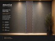 Dark Brown Wave Design Acoustic Panel HS-018 image 1