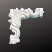 D85008C Flower Polyurethane Paintable 4 cm Slat Snap Corner Motif image 0