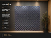 Dark Brown Concave Square Acoustic Wall Panel HS-003 image 2