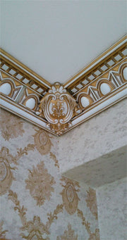 DGM54-P Patina Cornice Inner Corner Motif 17×13 cm image 1