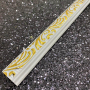 DS20-BA Ivy White Gold Wall and Ceiling Molding 2cm image 1