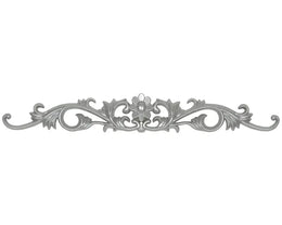 DGP34-G Silver Daisy Motif 10*65cm image 0