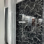 PVC-SM Black (BLACK WHITE) Marble Pattern PVC Panel 122*244 image 1