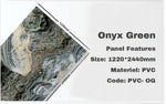 PVC-OG Onyx Green Marble Pattern PVC Panel 122*244 image 0