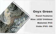 PVC-OG Onyx Green Marble Pattern PVC Panel 122*244 image 0