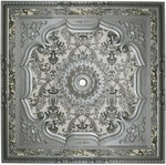 DK150-G Silver Square Palace Ceiling 150×150 cm image 0