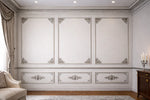 DGM23-G Silver Palace Ceiling Corner Motif 27×18 cm image 1