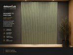 Embossed Gold Ribbed Slat Acoustic Panel HS-050 image 2