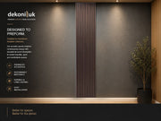 Engraved brushed bronze and Brown Acoustic Panel HS-049 image 1