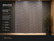 Dark Brown Wave Design Acoustic Panel HS-018 image 2