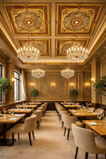 DK150-E Antique Square Palace Ceiling 150×150 cm image 1