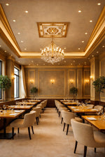 DK120-A Gold Square Palace Ceiling 120×120 cm image 1