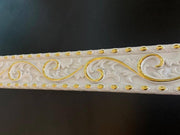 DGM16-BA White with Gold Embossed Border 8.5×102.5 cm image 2